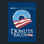 Póster Donuts y Bacon: Gusto en el que podemos creer - az<br><div class="desc">Donuts y Bacon: un delicioso desayuno.</div>
