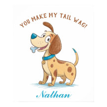 Doodle Azul Mascota juguetón, Perro picante con un