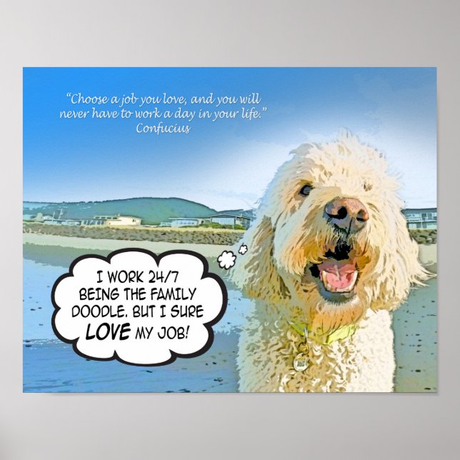 Póster Doodle Days Los Comics Aman Mi Trabajo! (Frente)