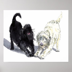 Póster Doodle de Labradoodle