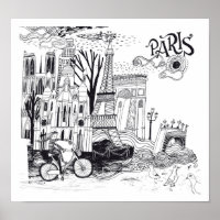 Doodle de Paris France