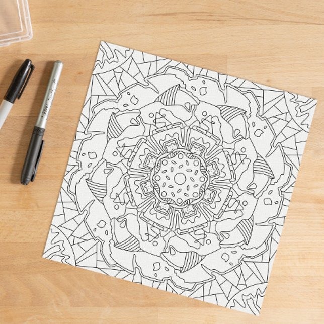Póster Doodle Felices: Página de Colorear Alegre (Subido por el creador)