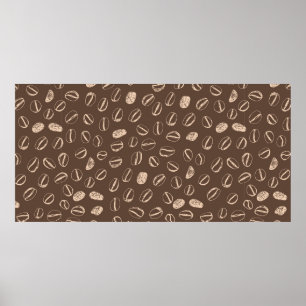 Póster Doodle personalizado dibujado a mano con granos de