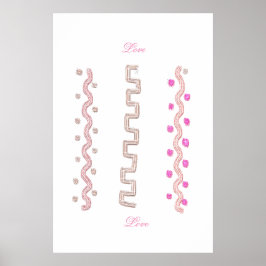 Póster Doodles de amor