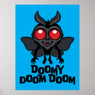 Póster Doomy Doom Doom Adorable Cryptid Mothman
