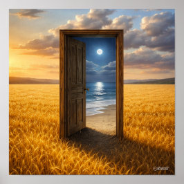 Póster Door in the Wheat