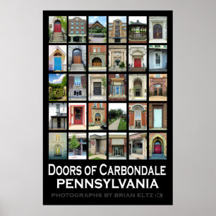 Póster "Doors of Carbondale Pennsylvania" Poster