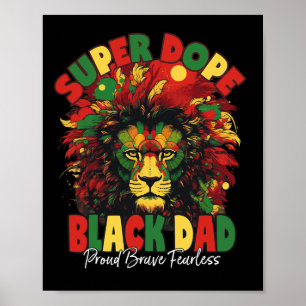 Póster Dope Black Dad Black History Mono
