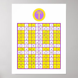 Póster Dorado Dawn Enochian Air Tablet / Wattower