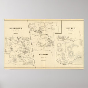 Póster Dorchester, Groton, Benton