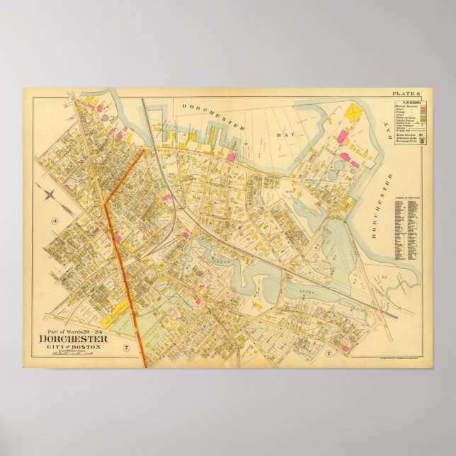 Póster Dorchester, Massachusetts 3 (Frente)
