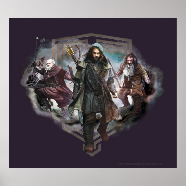 Póster Dori, Kili y Bifur (Frente)
