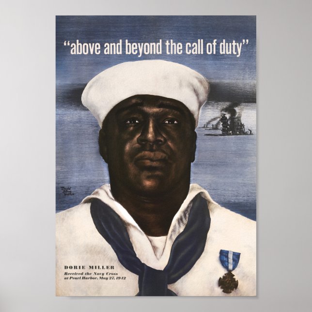 Póster Dorie Miller - Arriba Y Más Allá De La Llamada (Frente)