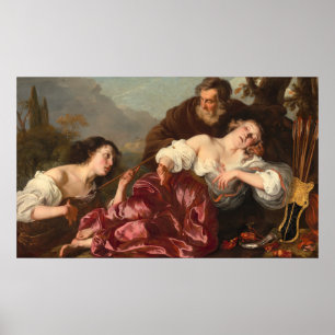 Póster Dorinda herida - Poster Bella Artes Louis Vallée