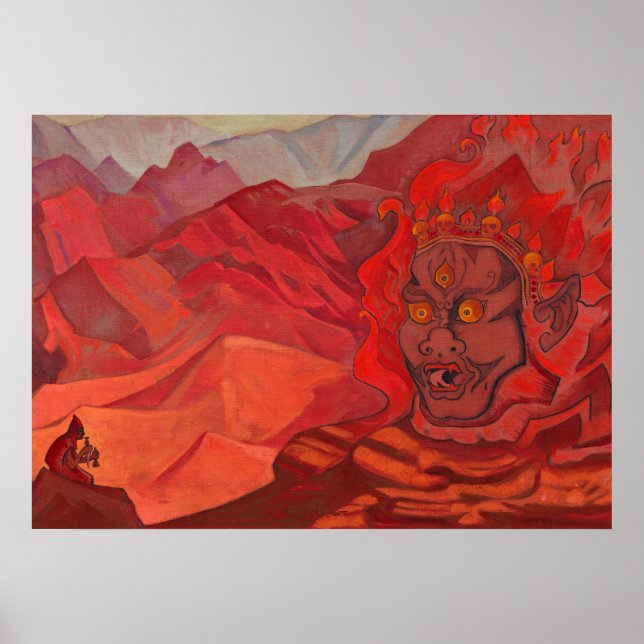 Póster Dorje, el Daring One, 1925 de Nicholas Roerich (Frente)