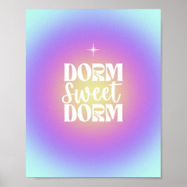 Póster Dorm Sweet Dorm Blue & Purple Gradient Aura Poster