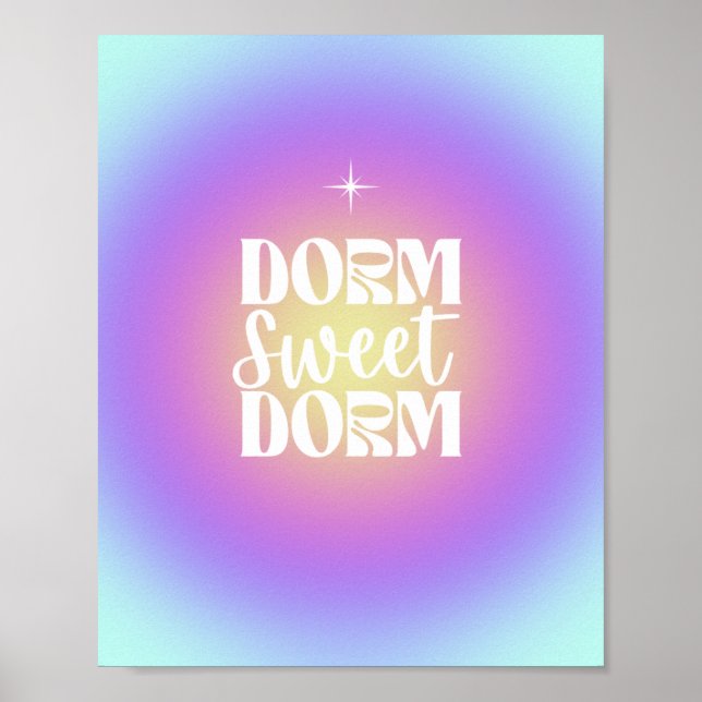 Póster Dorm Sweet Dorm Blue & Purple Gradient Aura Poster (Frente)