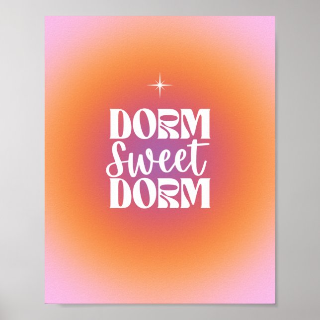 Póster Dorm Sweet Dorm Sunset Gradient Aura Poster (Frente)