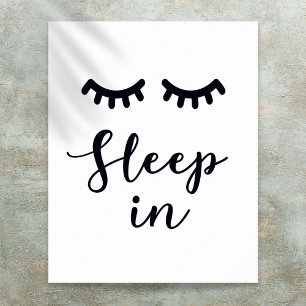 Póster Dormir en el dormitorio de Eyelashes