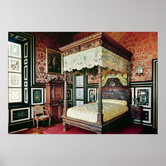 Póster Dormitorio de Enrique II y Diana de Poitiers (Frente)