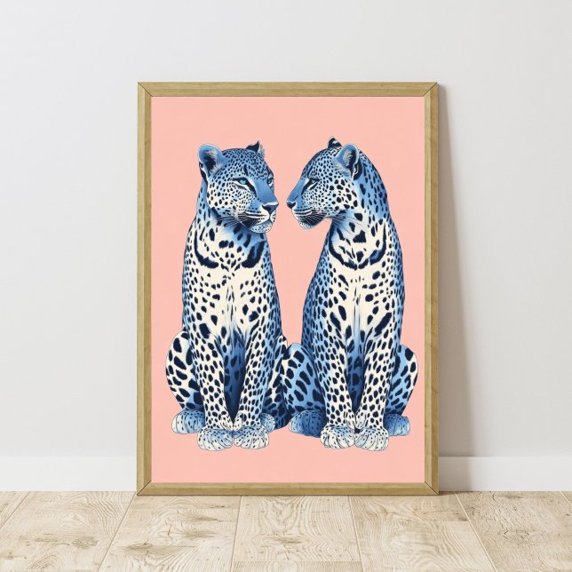Póster Dormitorio de marihuana azul Cheetah Leopard Prepp (Subido por el creador)