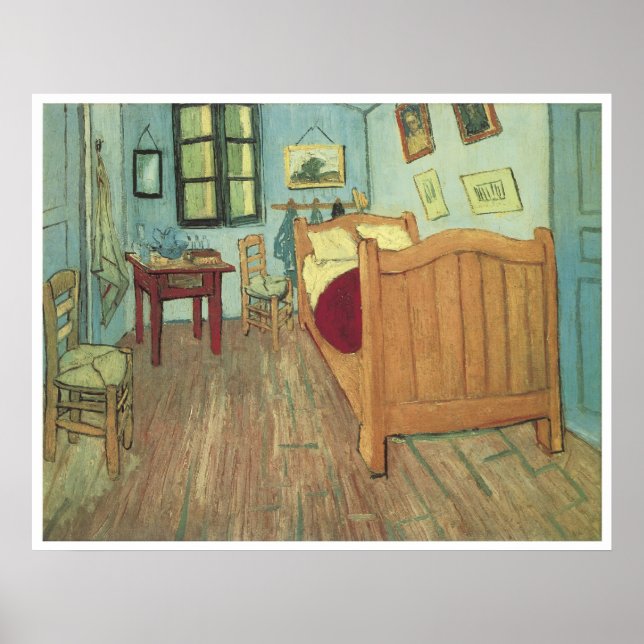 Póster Dormitorio de Van Gogh 1888, Vincent Van Gogh (Frente)