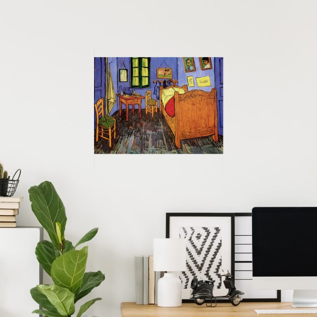 Póster Dormitorio de Vincent van Gogh en Arles (Oficina en casa)