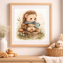 Dormitorio infantil de erizo lindo