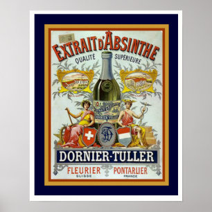 Póster Dornier-Tuller Absinthe Poster 16 x 20