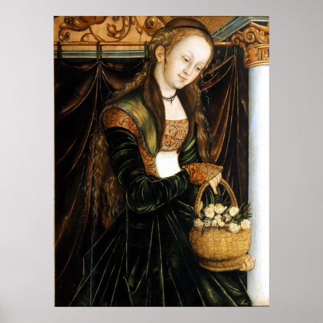 Póster Dorothea - Cranach the Elder - c1530 (Frente)