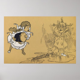 Póster Dorothy derritiendo el mago malvado de Oz