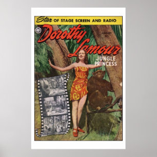 Póster Dorothy Lamour Poster de la princesa de la jungla