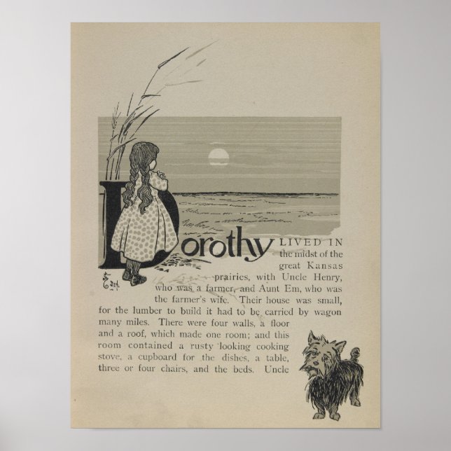 Póster Dorothy Vivió En Great Kansas Prairies (Frente)