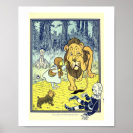 Póster Dorthey, Espantapájaros y Hombre de Hojalata se en