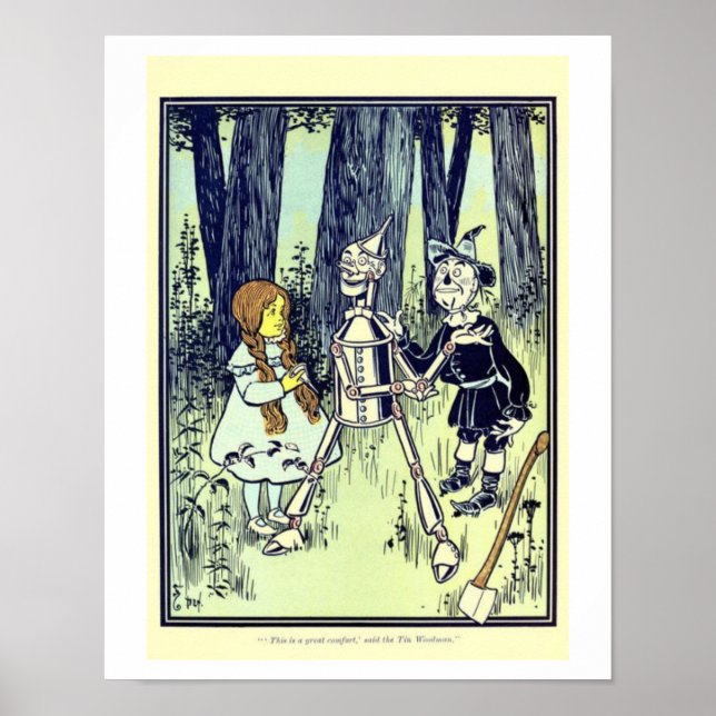 Póster Dorthy y Espantapájaros conocen a Tin Man   (Frente)