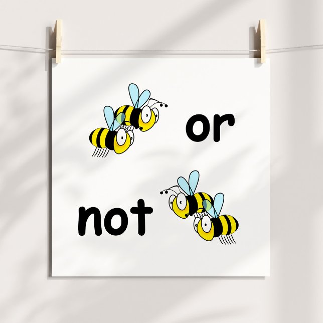 Póster Dos Abejas o No Dos Abejas (Two Bees or Not Two Bees Poster)