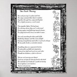 Póster Dos almas falleciendo