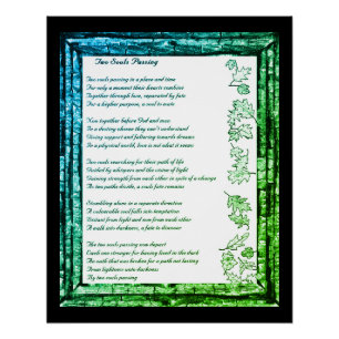 Póster Dos almas falleciendo