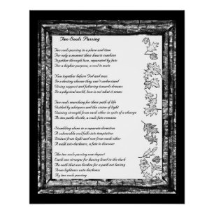 Póster Dos almas falleciendo