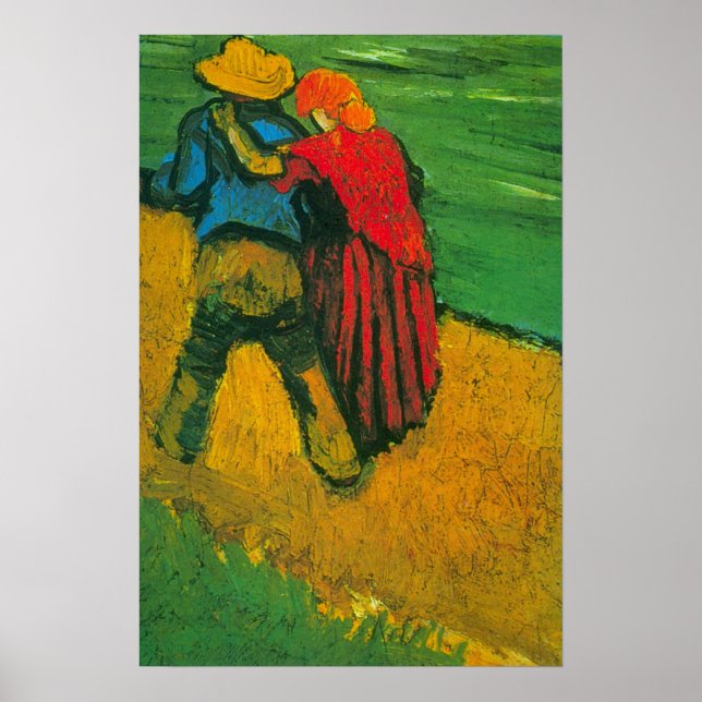 Póster Dos amantes de Vincent van Gogh (Frente)