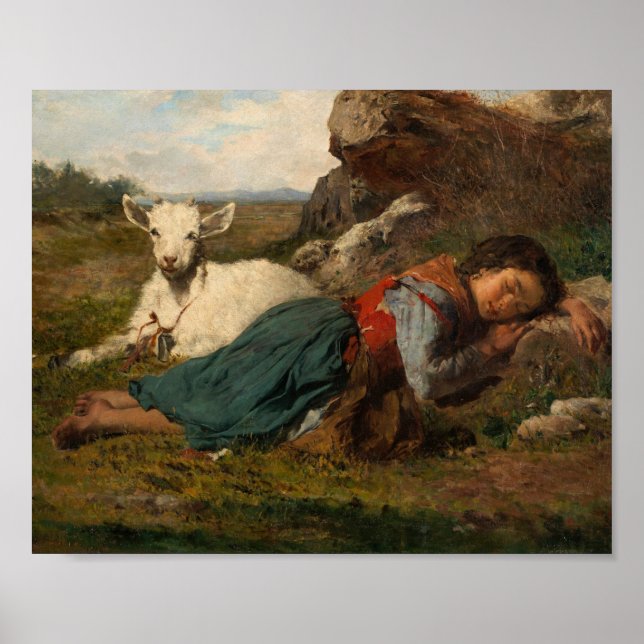 Póster Dos amigos (1866) by Joaquin Agrasot y Juan (Frente)