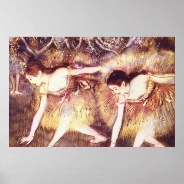 Póster Dos bailarinas de Edgar Degas (Frente)