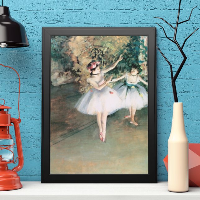 Póster Dos bailarinas en un escenario de Edgar Degas, Art (Subido por el creador)
