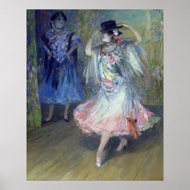 Póster Dos bailarinas españolas, 1852 (Frente)