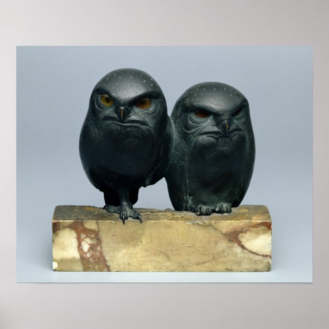 Póster Dos búhos, 1903-04 (Frente)