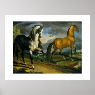 Póster Dos caballos 1808