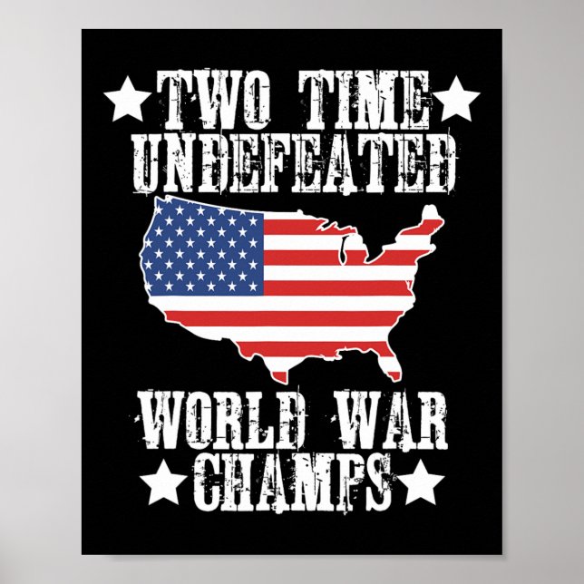 Póster Dos Campeones De La Guerra Mundial (Frente)