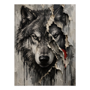 Póster Dos Caras del Mismo Lobo