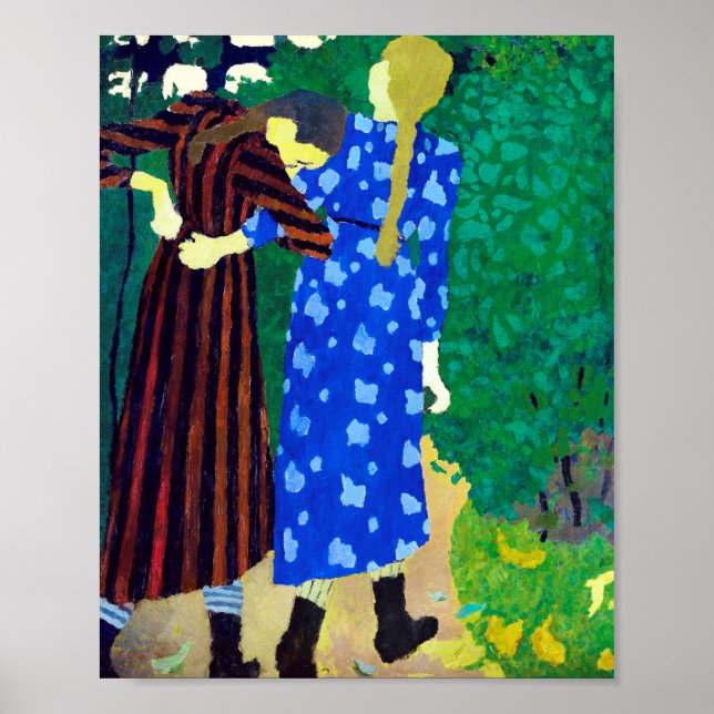 Póster Dos Chicas, Edouard Vuillard (Frente)