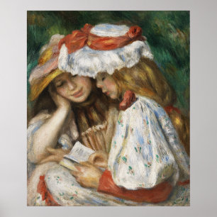 Póster Dos Chicas leyendo por Pierre-Auguste Renoir.
